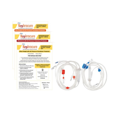 HSIL - Nephrocure BLOOD TUBING SET (PRE-PUMP) (POST-PUMP) (PREMIUM)